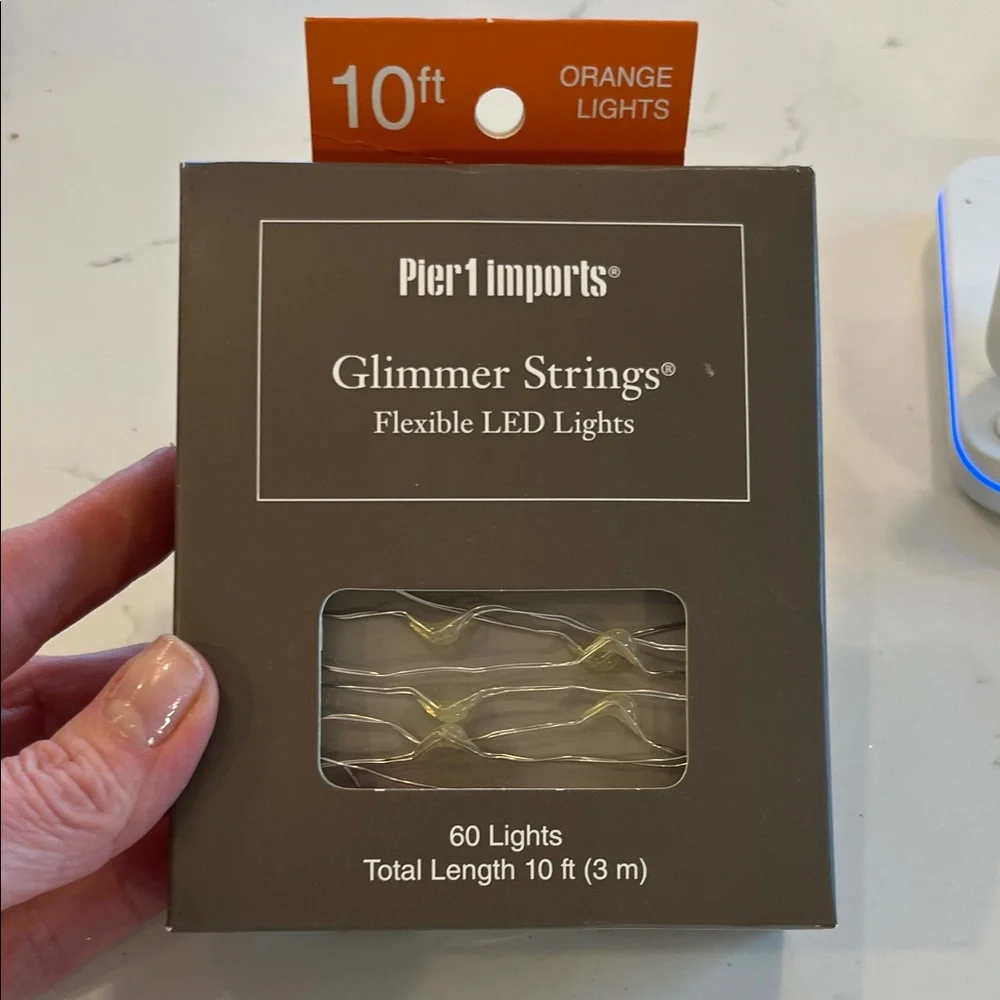 Pier 1 Imports Glimmer Strings Orange LED Lights